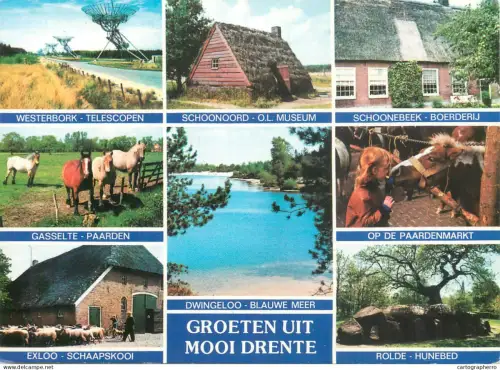 A5581 Netherlands Groeten uit Mooi Drenthe several views