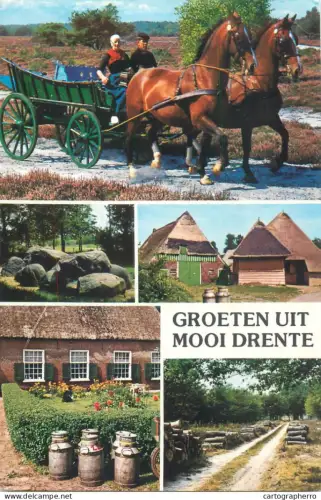 A5581 Netherlands Groeten uit Drenthe countryside area types and scenes