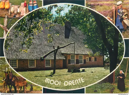 A5581 Netherlands Groeten uit Drenthe rural area multi view