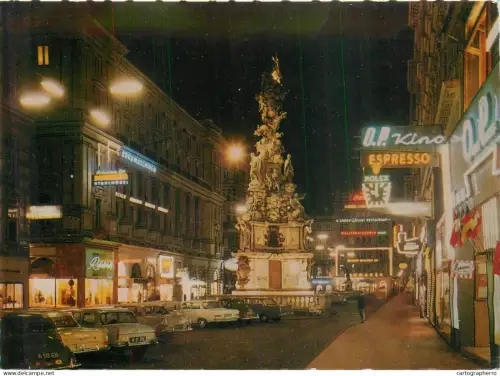 A5581 Austria Wien bei Nacht Am Graben