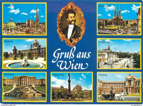A5581 Austria Gruss aus Wien multi view