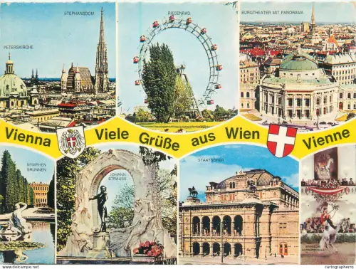 A5581 Austria Viele Grusse aus Wien multi view