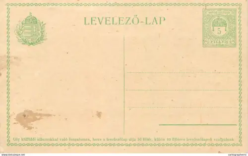 A6052 Hungary postal card