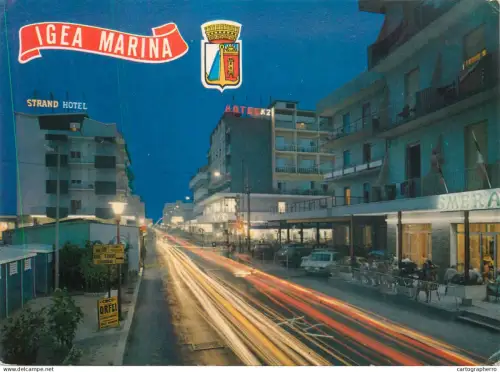 A5579 Italy Igea Marina Viale Pinzon notturno