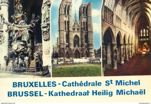A5579 Belgium Bruxelles Cathedrale St Michel multi view