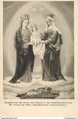 A6051 Gnadenbild St. Anna mit Maria in der Wallfahrtskirche St. Anna bei Plan