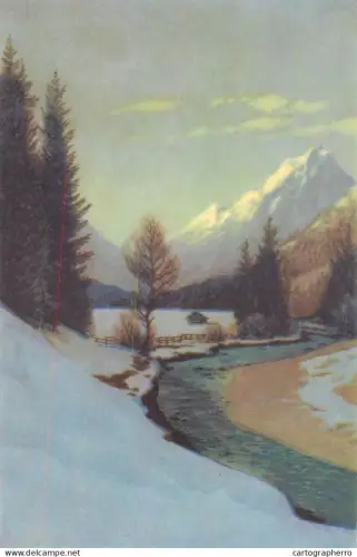 A6051 serene winter scene in the Arlberg region