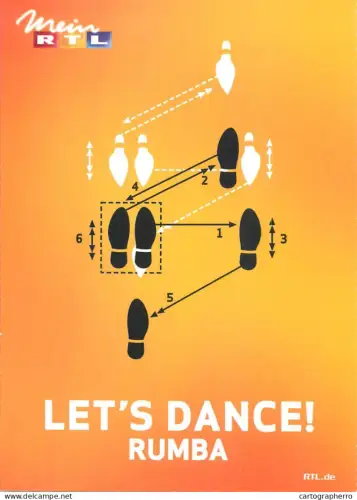 A6064 Advertising RTL TV Let`s Dance Rumba steps