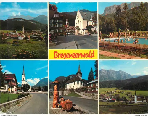 A5577 Austria Grusse aus dem Bregenzerwald different sites