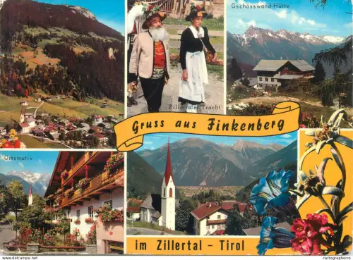 A5577 Austria Gruss aus Finkenberg im Zillertal Tirol multi view