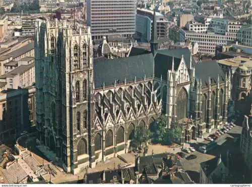 A5597 Belgium Bruxelles Cathedrale St Michel vue aerienne