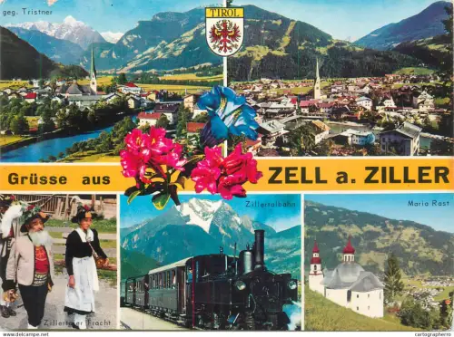 A5596 Austria Grusse aus Zell am Ziller Tirol multi view