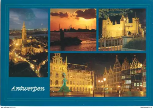 A5595 Belgium Antwerpen bei night multi view