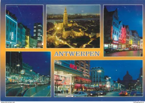 A5595 Belgium Antwerpen several nocturnal views