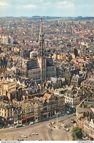 A5595 Belgium Bruxelles Grand Square and Town Hall cityscape panorama