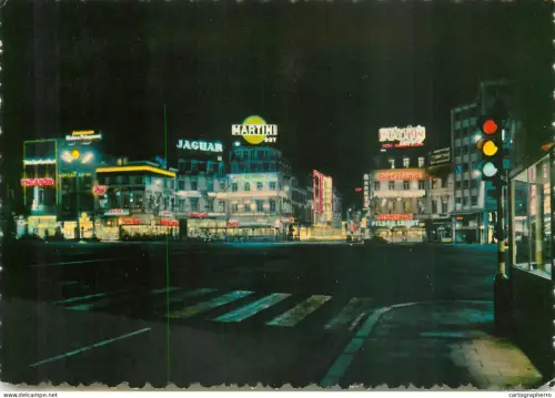 A5594 Belgium Bruxelles Porte et Avenue Louise vue de nuit