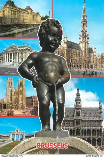 A5594 Belgium Bruxelles different sites and views Manneken Pis