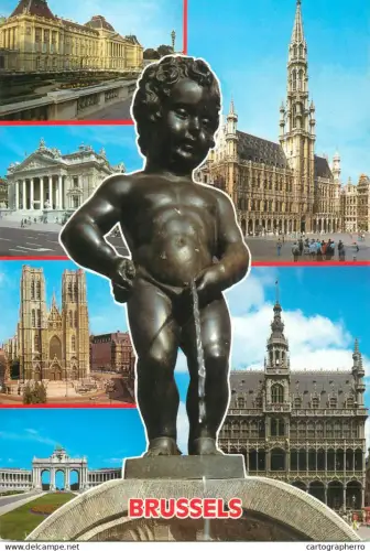 A5594 Belgium Bruxelles different sights and views Manneken Pis
