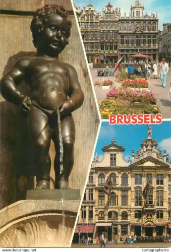 A5594 Belgium Bruxelles multi view souvenir Manneken Pis