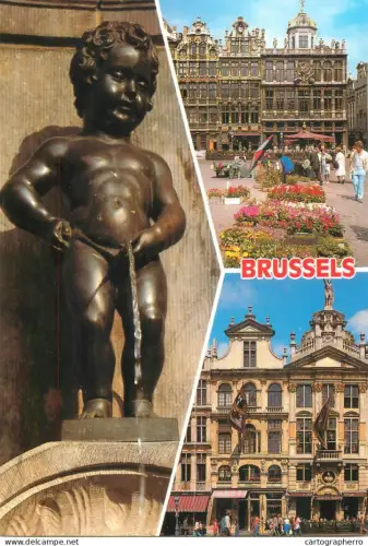 A5594 Belgium Bruxelles souvenir multi view Manneken Pis