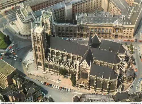 A5594 Belgium Bruxelles Cathedrale St Michel vue aerienne