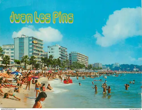 A5594 France Juan les Pins vue de la plage