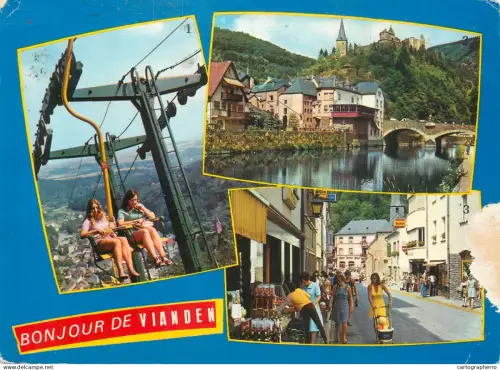 A5594 Luxembourg Bonjour de Vianden multi view souvenir