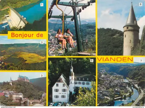 A5594 Luxembourg Bonjour de Vianden different sites and sights