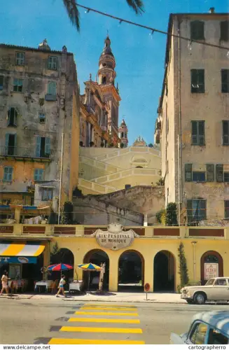 A5607 France souvenir Menton Cote d'Azur Eglise Saint Michel dans la vieille Ville