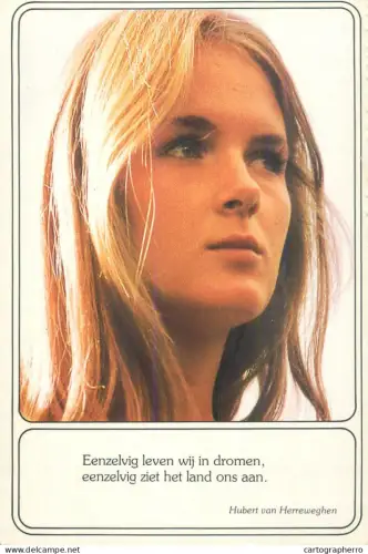 A5607 Actress Dominique Sanda poem lyrics by Hubert von Herreweghen