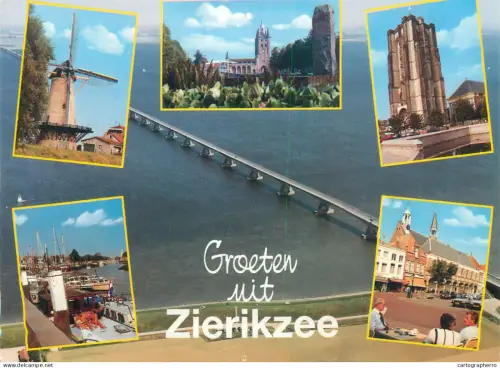 A5603 Netherlands Groeten uit Zierikzee different sights