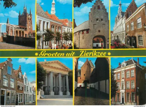 A5603 Netherlands Groeten uit Zierikzee several sights and sites