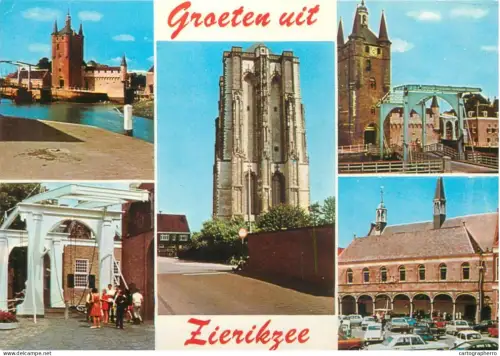 A5603 Netherlands Groeten uit Zierikzee several views
