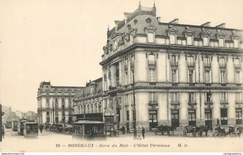 A6073 Bordeaux gare du midi cpa