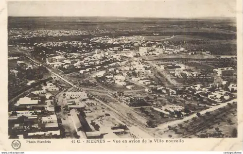A6073 Africa > Morocco > Meknes photo Flandrin vue en avion