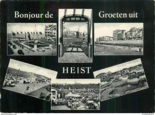 A5599 Belgium Bonjour de Heist sur Mer different views