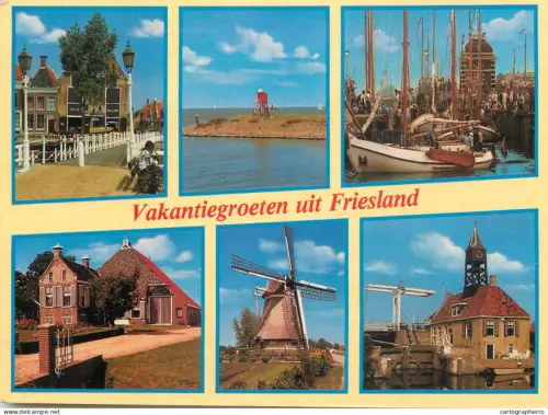 A5640 Netherlands Vakantingroeten uit Friesland multi view
