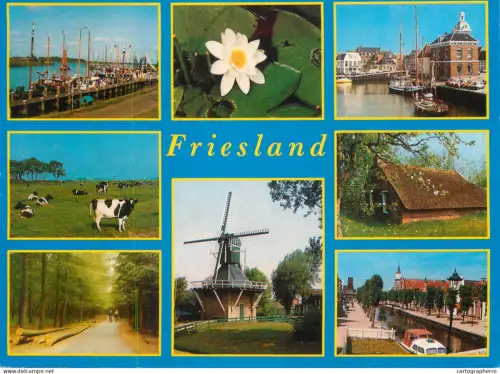 A5640 Netherlands Friesland several views souvenir