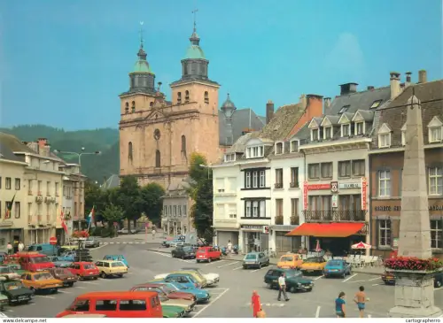 A5628 Belgium Malmedy Place Albert I & Cathedrale St Quirin
