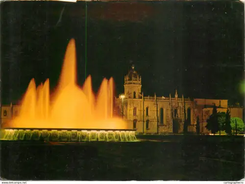 A5627 Portugal Lisboa illuminated fountain at Belem