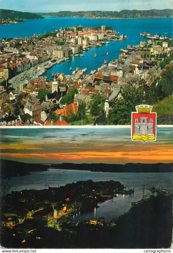 A5625 Norway Bergen by day and night