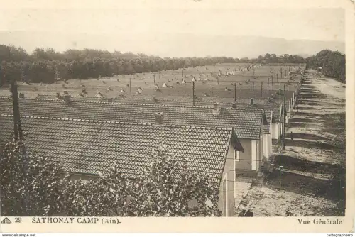 A1841 France Sathonay-Camp carte postale découpée cpa)