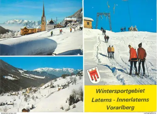 A5622 Austria Vorarlberg Laterns-Innerlaterns Wintersportgebiet multi view