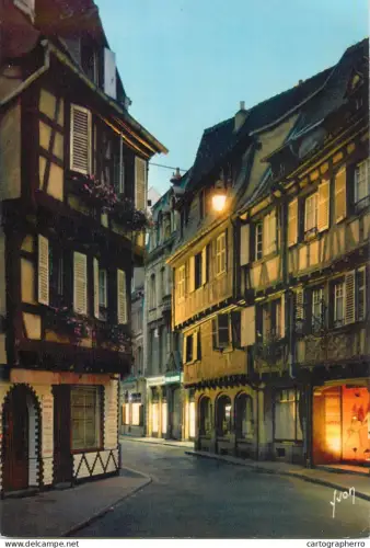 A5622 France Colmar Alsace Rue des Boulangers vue de nuit