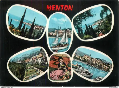A5622 France Menton souvenir multi view