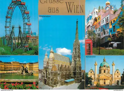 A5621 Austria Grusse aus Wien different views