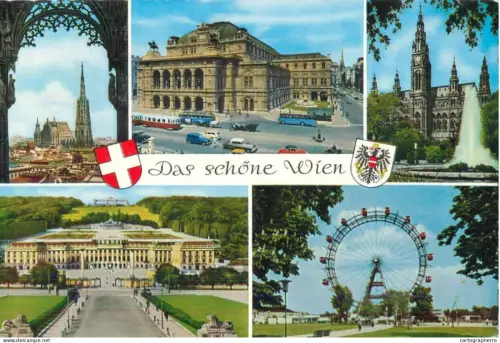 A5621 Austria das schone Wien several views