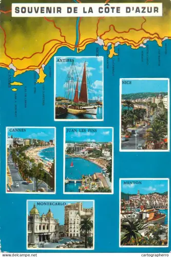 A5620 France Cote d'Azur souvenir multi view