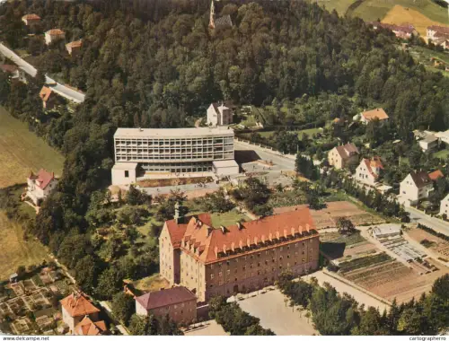 A5620 Germany Cham Bayerische Wald Maristen Realschule aerial view