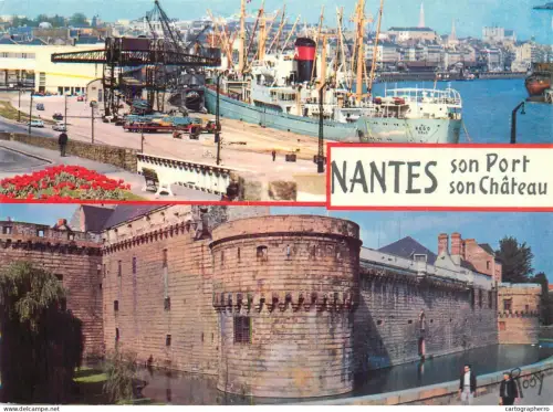 A5620 France Nantes le port et le chateau multi view